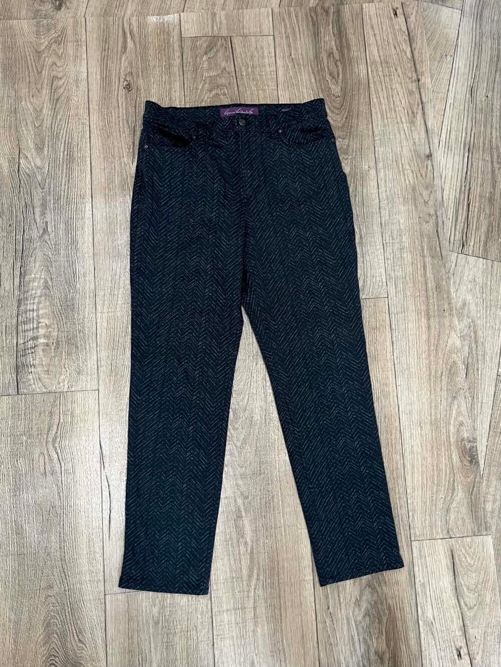 Gloria Vanderbilt Black Stretch Waistband Pants